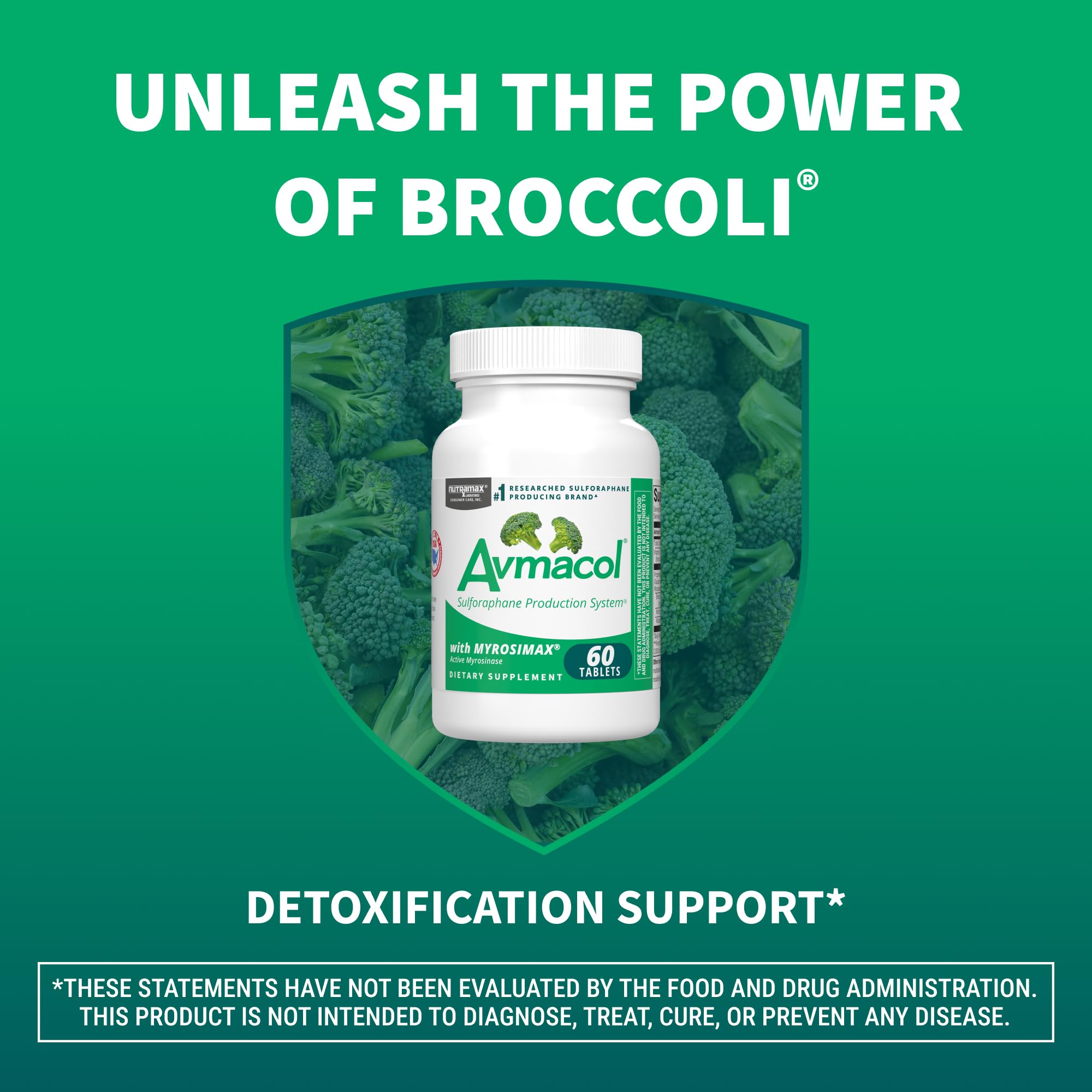 AVMACOL Sulforaphane Multivitamins 50g tablets close-up