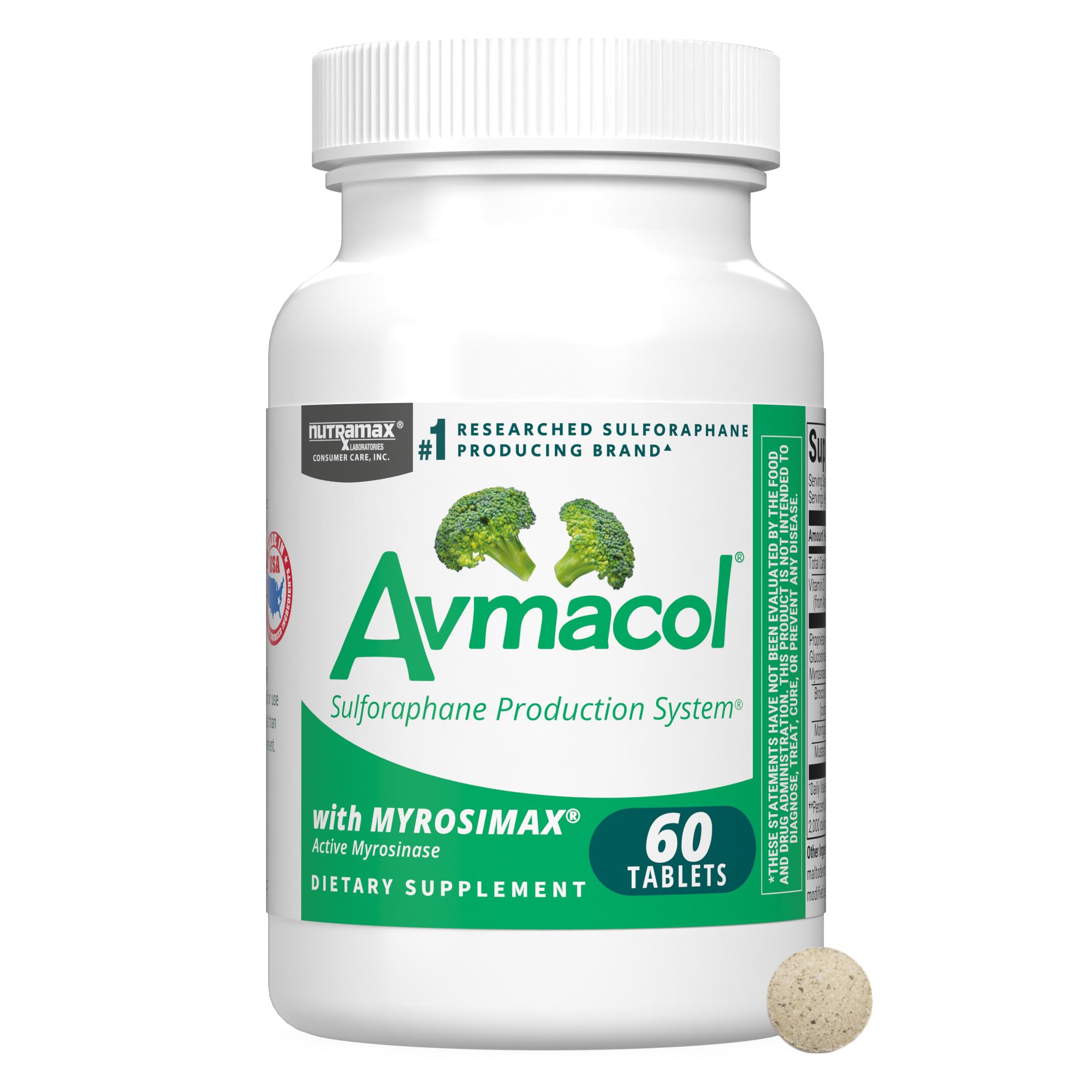 AVMACOL Sulforaphane Multivitamins 50g tablets front view