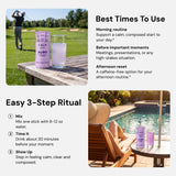 AVRO Calm BlackBerry Jasmine Drink Mix in a lifestyle setting