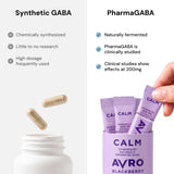 AVRO Calm BlackBerry Jasmine Drink Mix stick on a kitchen counter