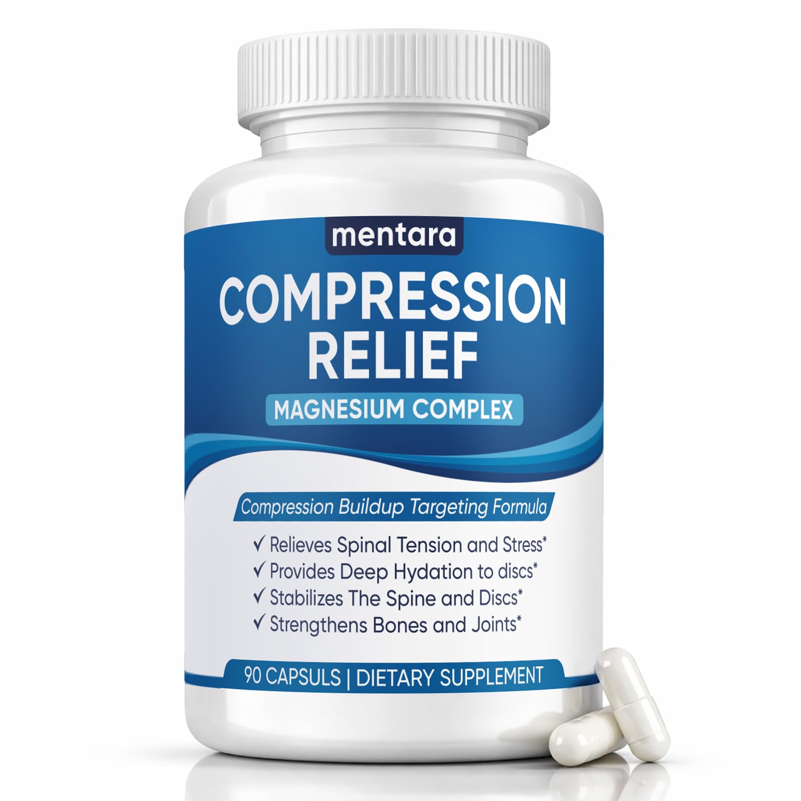 Awtse Magnesium Complex Supplement 90 Capsules front view