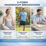 Awtse Magnesium Complex Supplement 90 Capsules with opened bottle