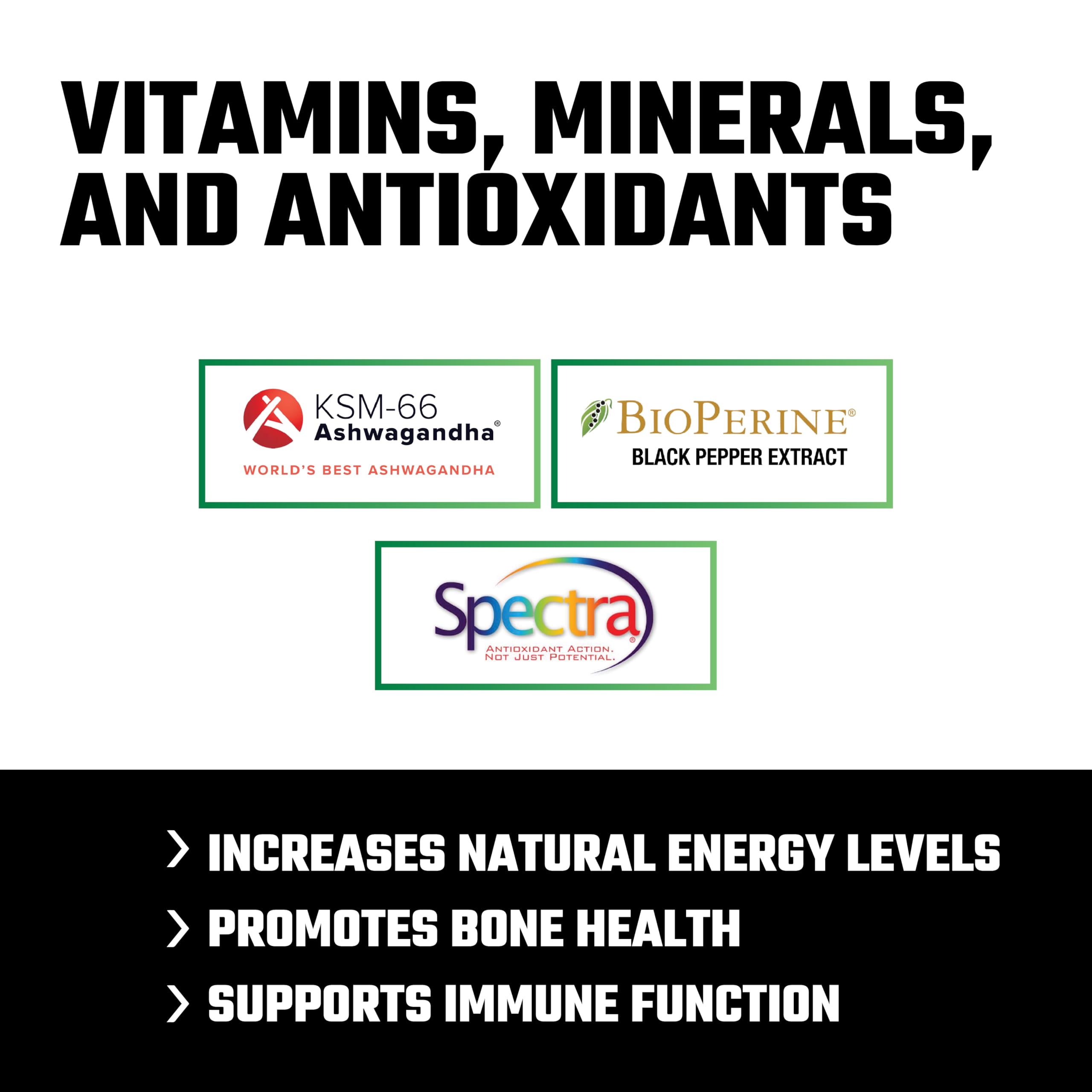 Axe & Sledge Multi Plus Multivitamin side view of bottle