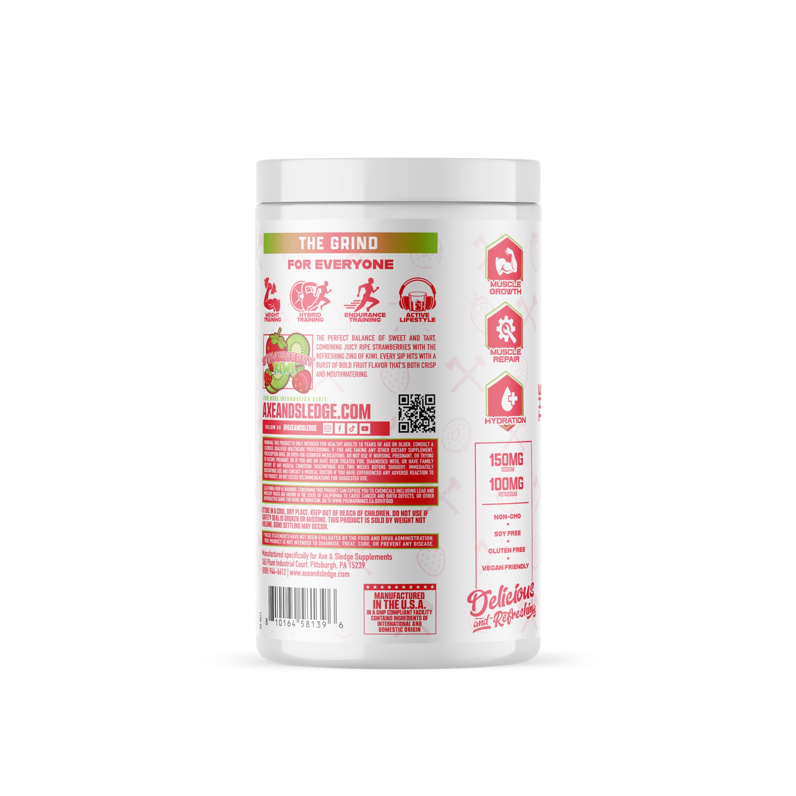 Axe & Sledge The Grind BCAA Powder 499g packaging