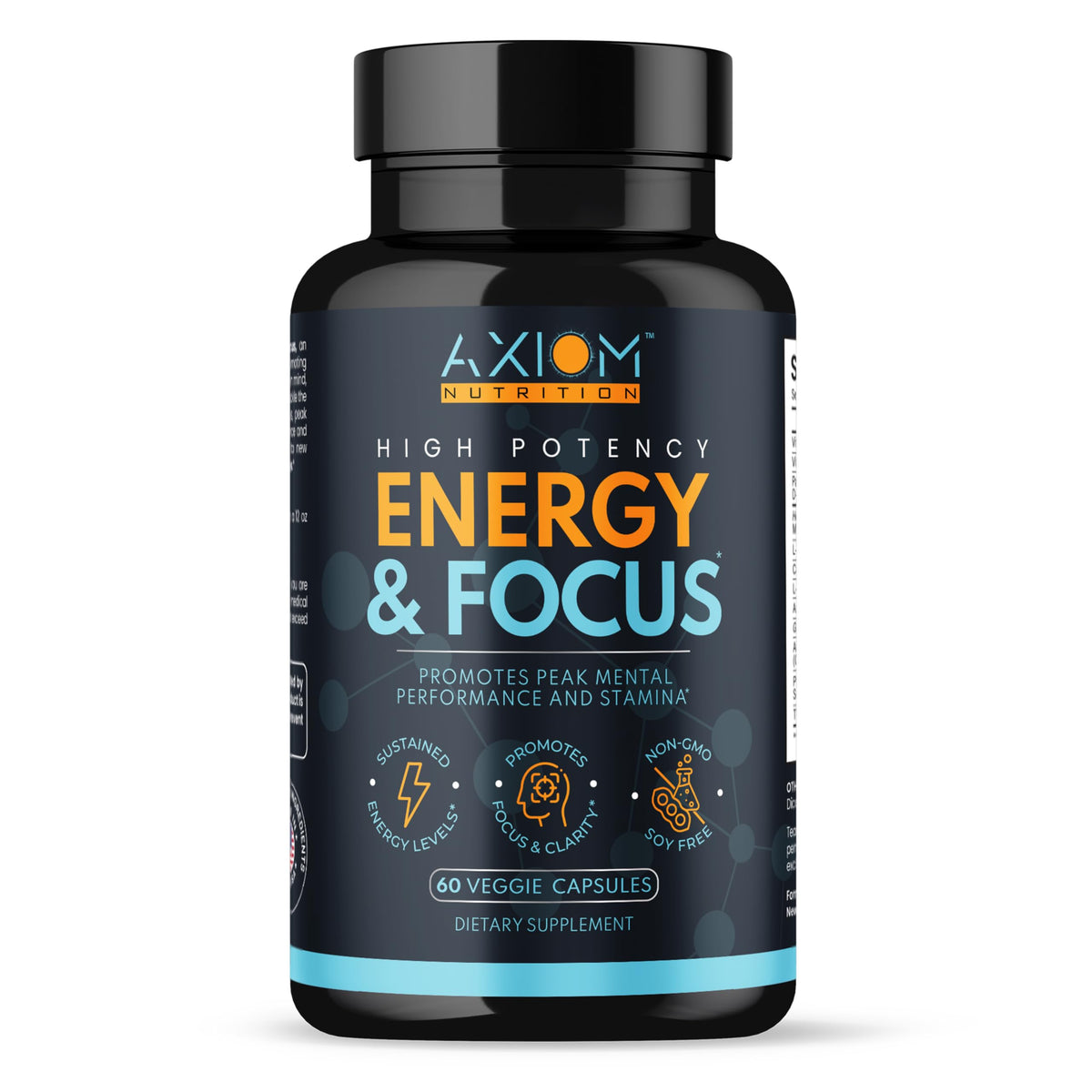 Axiom Nutrition Energy & Focus Blend 81g front view