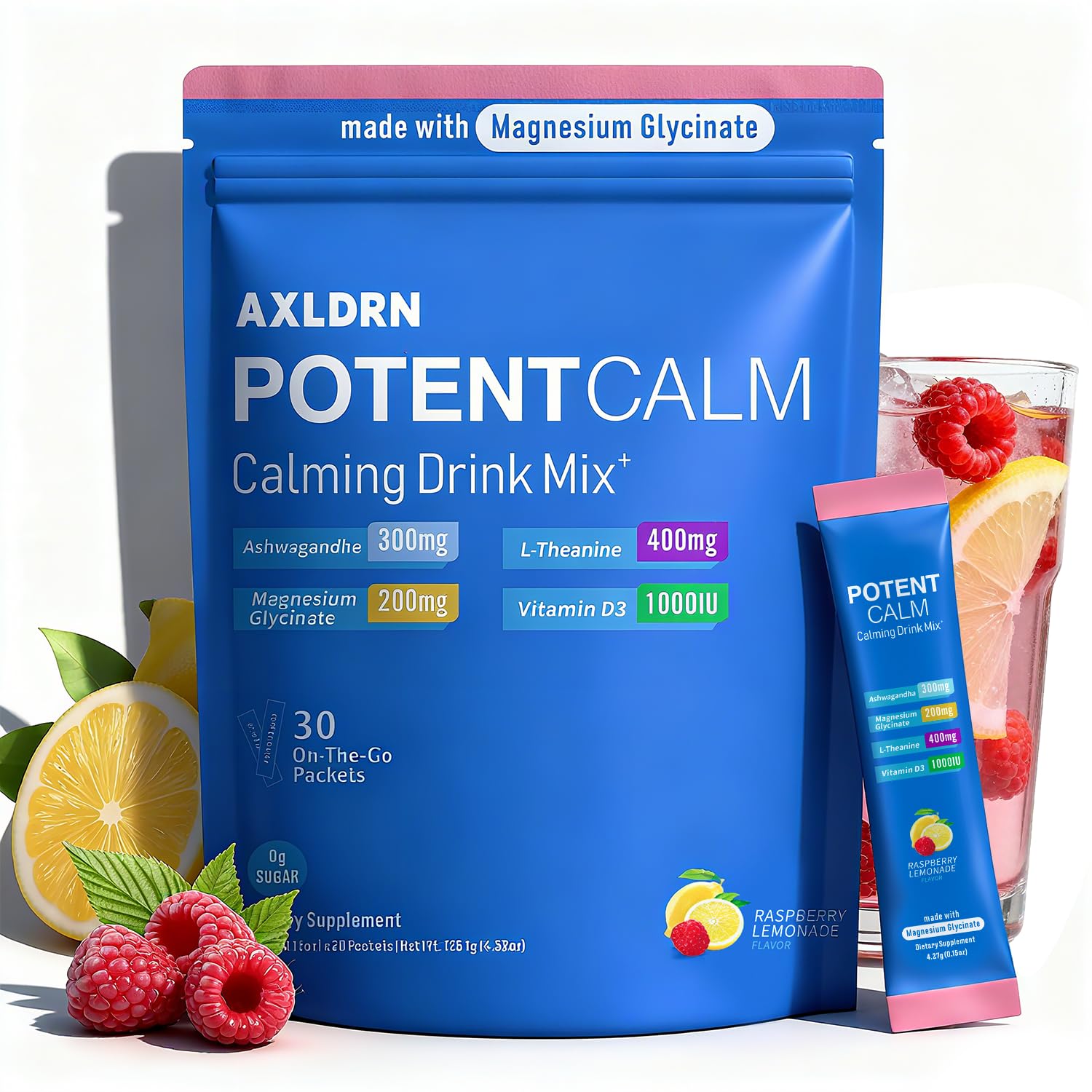 Axldrn PotentCalm Drink Mix lifestyle scene