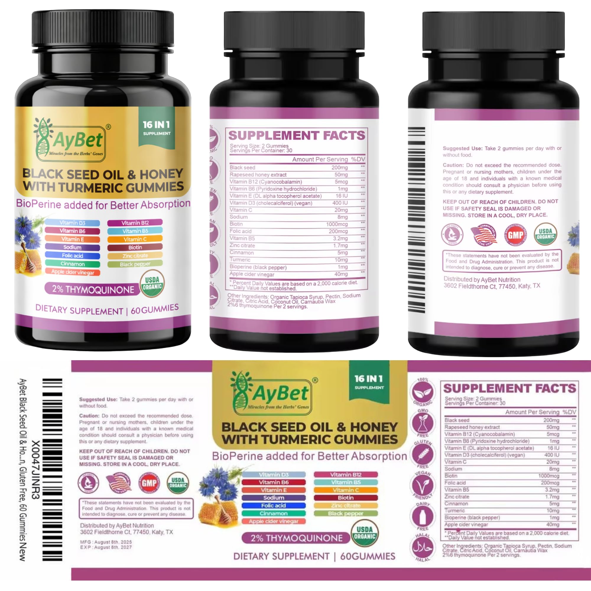 AyBet Black Seed Oil & Honey Gummies lifestyle scene