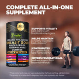 AyBet Organic Himalayan Shilajit Gold Gummies on a wooden table