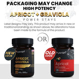 Ayorish Apricot Graviola Capsules side view showing label