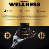 Ayorish Apricot Graviola Capsules with measuring spoon for dosage
