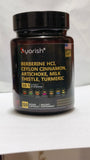 Ayorish Berberine Supplement bottle with measuring spoon