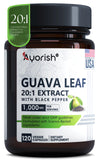 Ayorish Guava Leaf Extract Capsules 120 count bottle front view