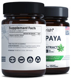 Ayorish Papaya Leaf Extract 1000mg supplement side view