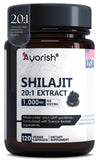 Ayorish Shilajit Capsules 1000mg front view