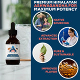Ayush Herbs Ashwagandha Liquid Drops 500mg packaging
