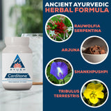 Ayush Herbs Carditone ingredients list on the label