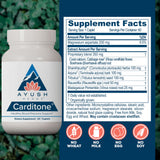 Ayush Herbs Carditone side view of the bottle