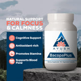 Ayush Herbs Ginkgo Biloba Supplement side view showing capsule