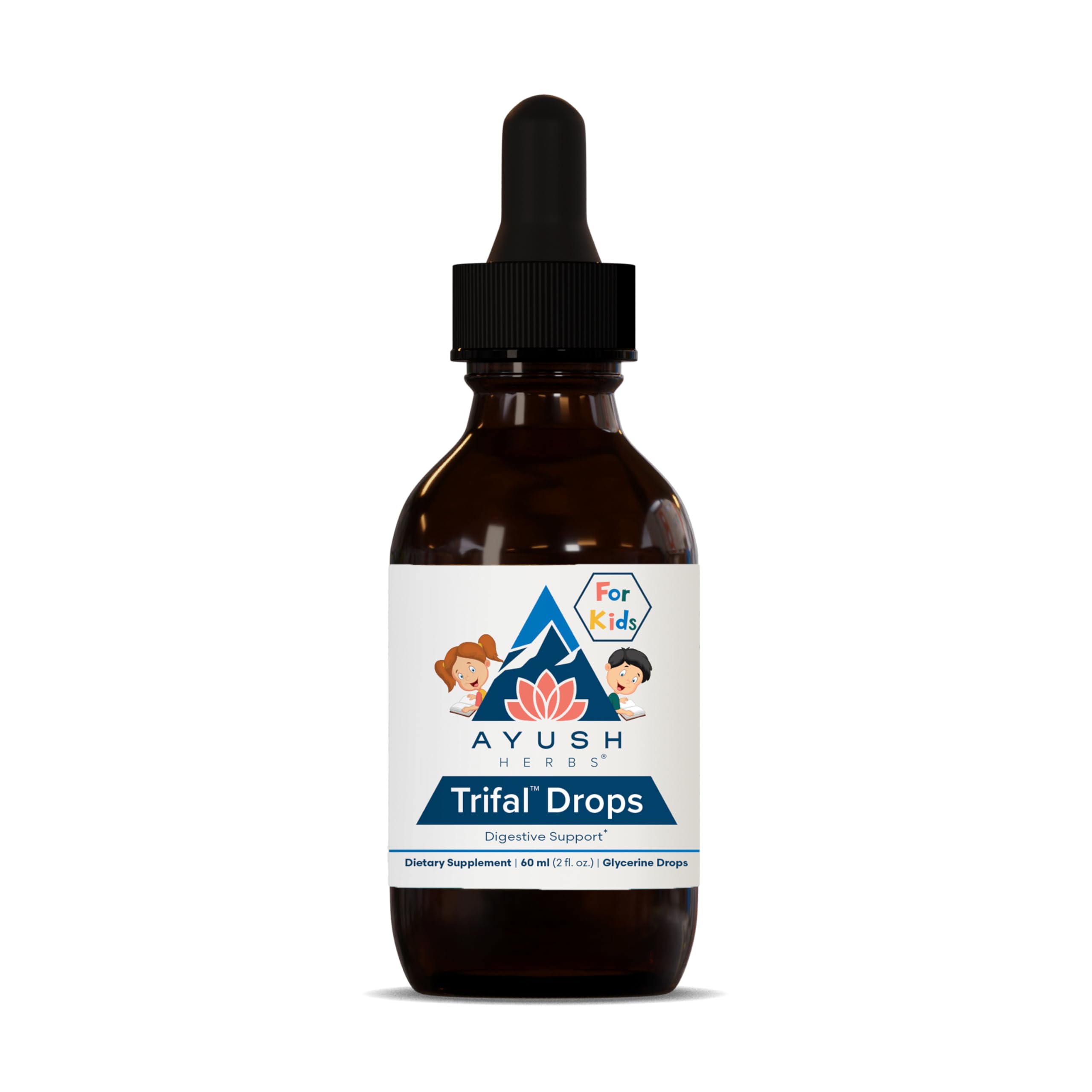 Ayush Herbs Kids Trifal Drops front view with packaging