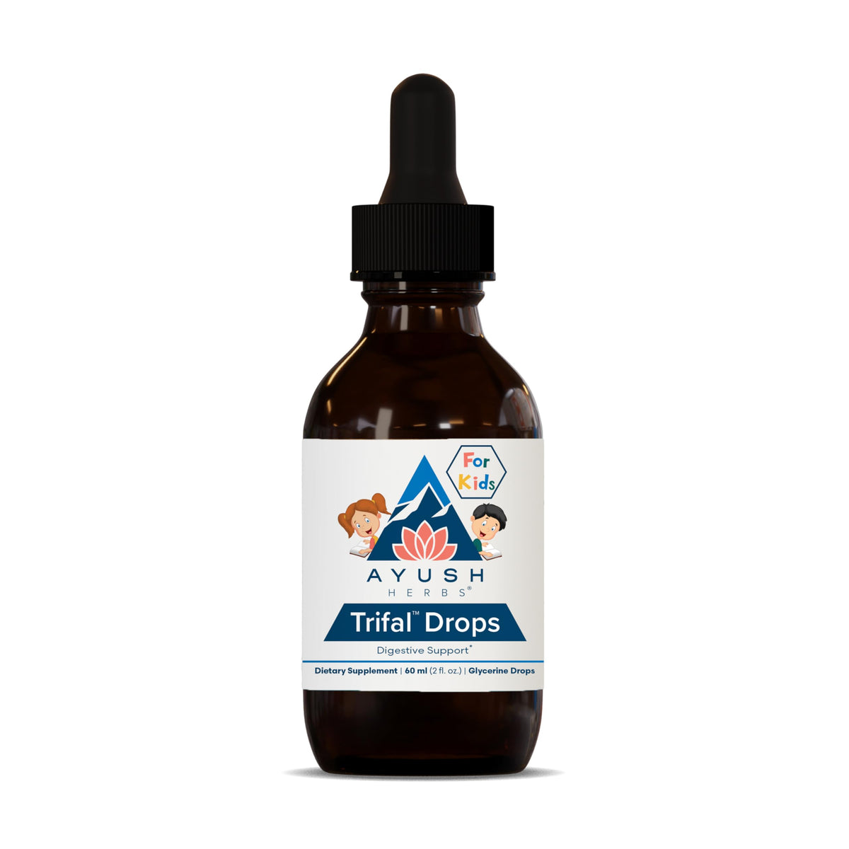 Ayush Herbs Kids Trifal Drops front view with packaging
