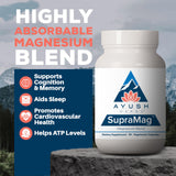 Ayush Herbs Magnesium Complex 400mg capsule close-up