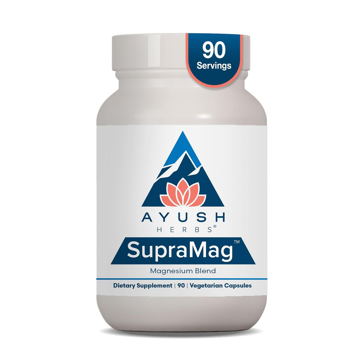 Ayush Herbs Magnesium Complex 400mg front view of packaging