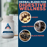 Ayush Herbs Multivitamin Capsules on a wooden table