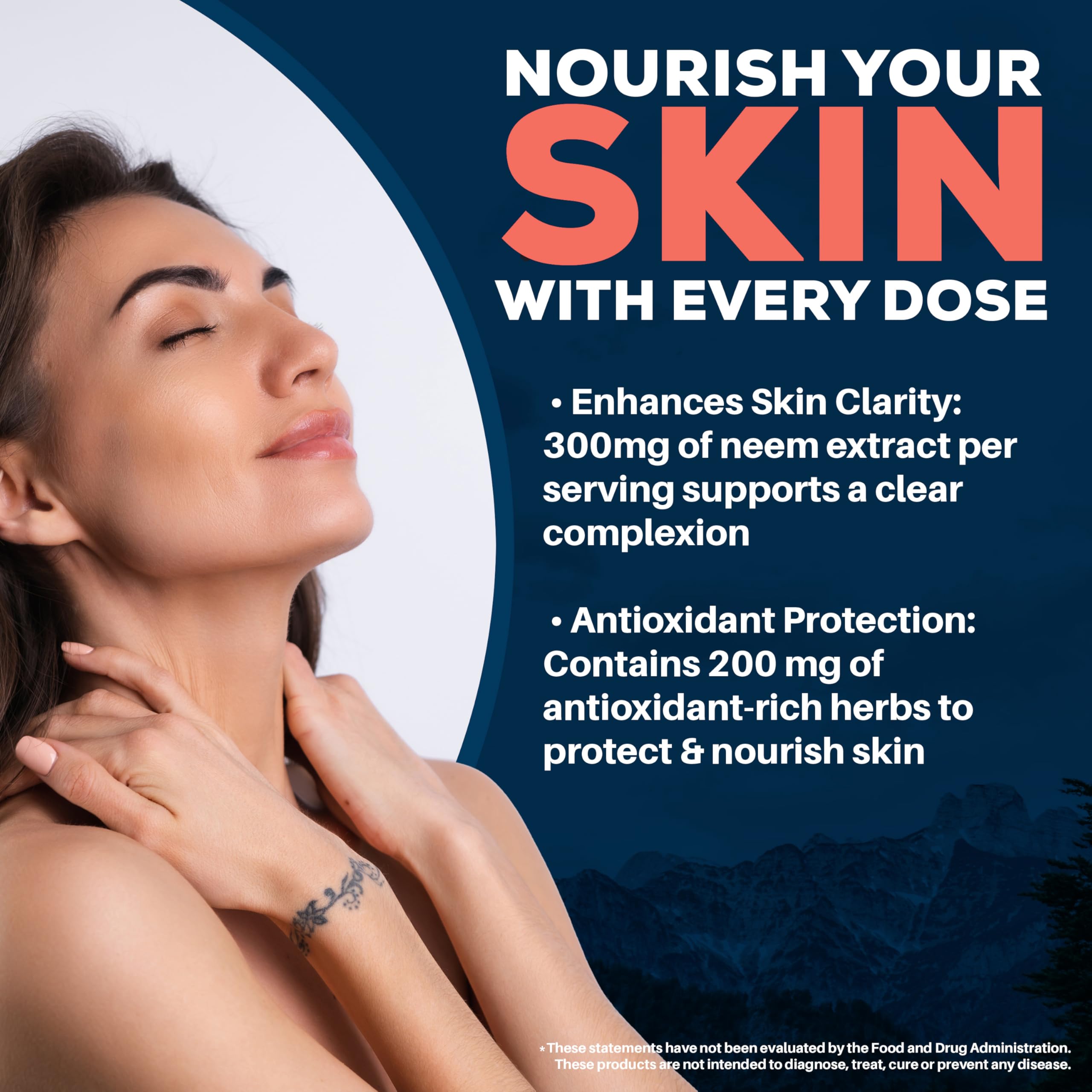 Ayush Herbs Neem Plus Herbal Supplement 300mg capsule close-up