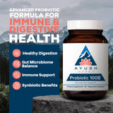 Ayush Herbs Probiotic Supplement 168g back view