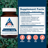 Ayush Herbs Probiotic Supplement 168g side view