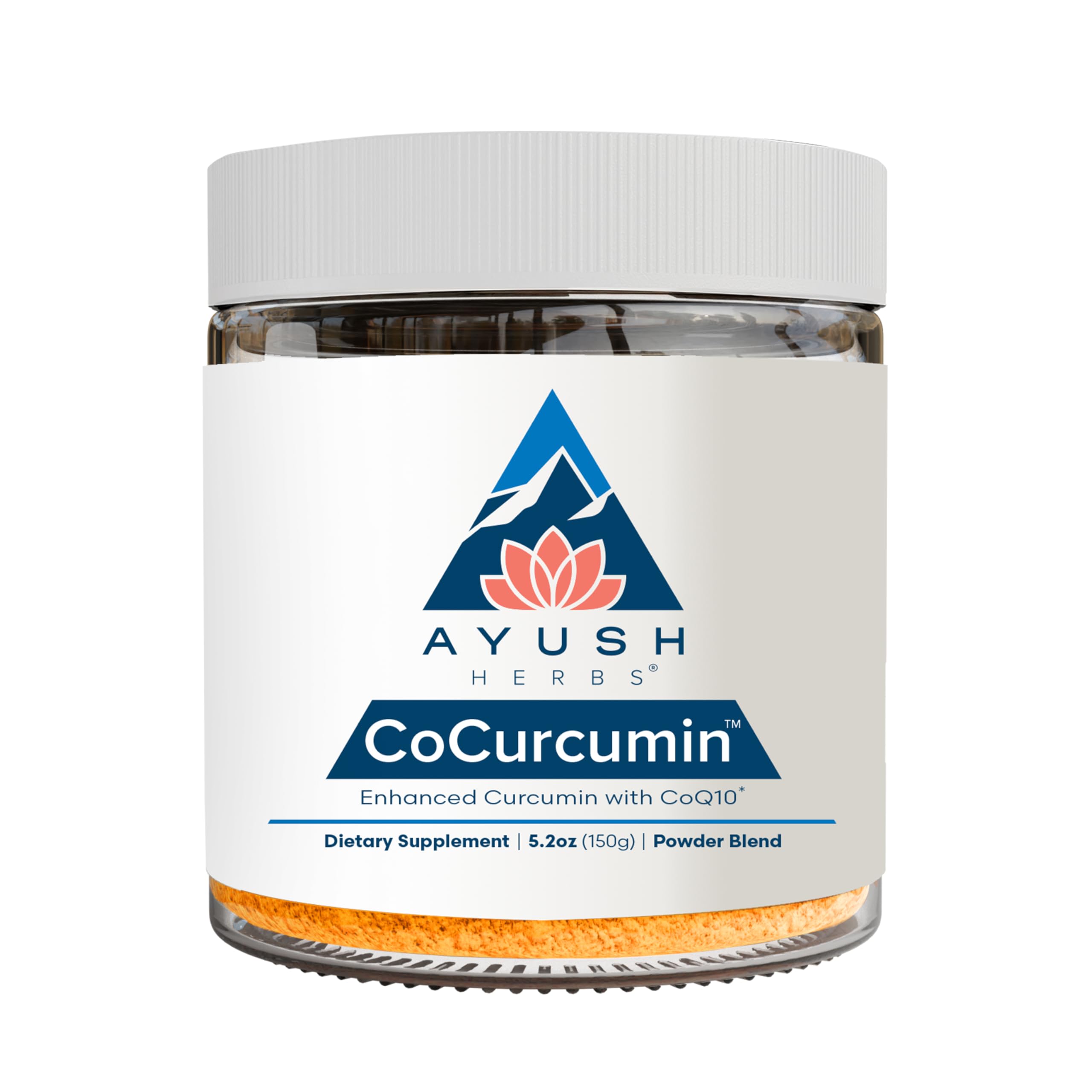 Ayush Herbs Turmeric Curcumin Supplement 198g front view