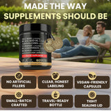 AZ ApexZone Sea Moss Multimineral Supplement capsules on a wooden surface