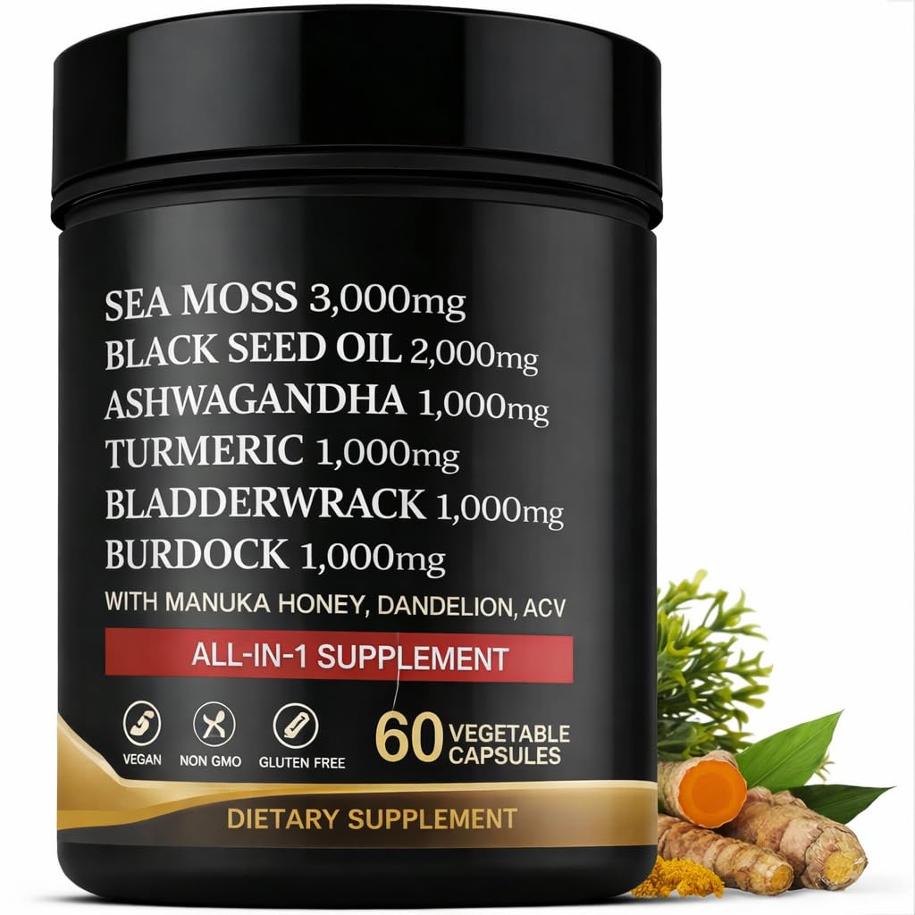 AZ ApexZone Sea Moss Multimineral Supplement front view with 90 capsules