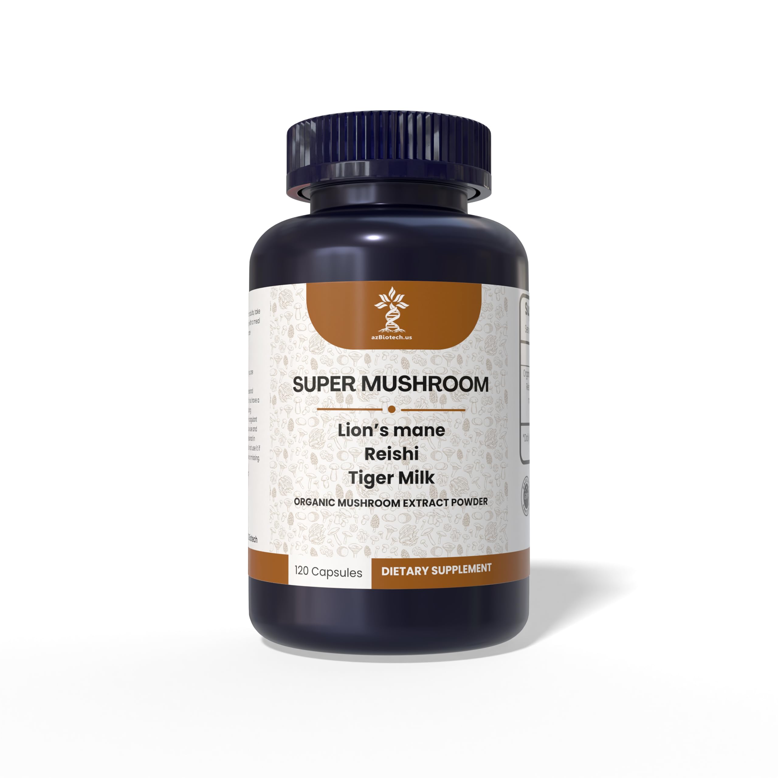 AZ BIOTECH Lion's Mane Mushroom Extract capsules front view