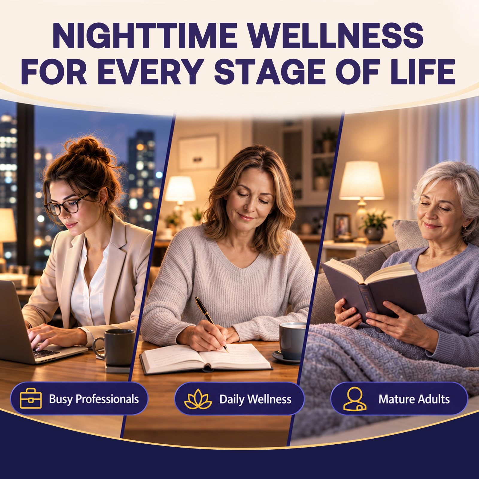 Azirkiro Melatonin Gummies 10mg with a nightstand setting