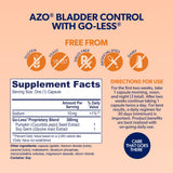 AZO Bladder Control Supplement with Go Less, packaging
