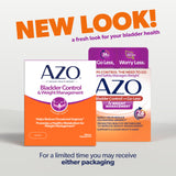 AZO Bladder Control Supplement with Go Less, side view