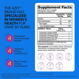 AZO Complete Feminine Balance Probiotic 30 Capsules opened with capsule visible