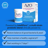 AZO Complete Feminine Balance Probiotic 30 Capsules side view