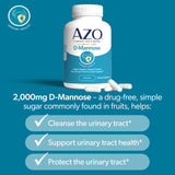 AZO D-Mannose supplement bottle side view with label