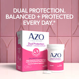 AZO Dual Protection Probiotic Capsules in hand