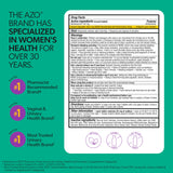 AZO Urinary Health Dual Action Formula back view packaging