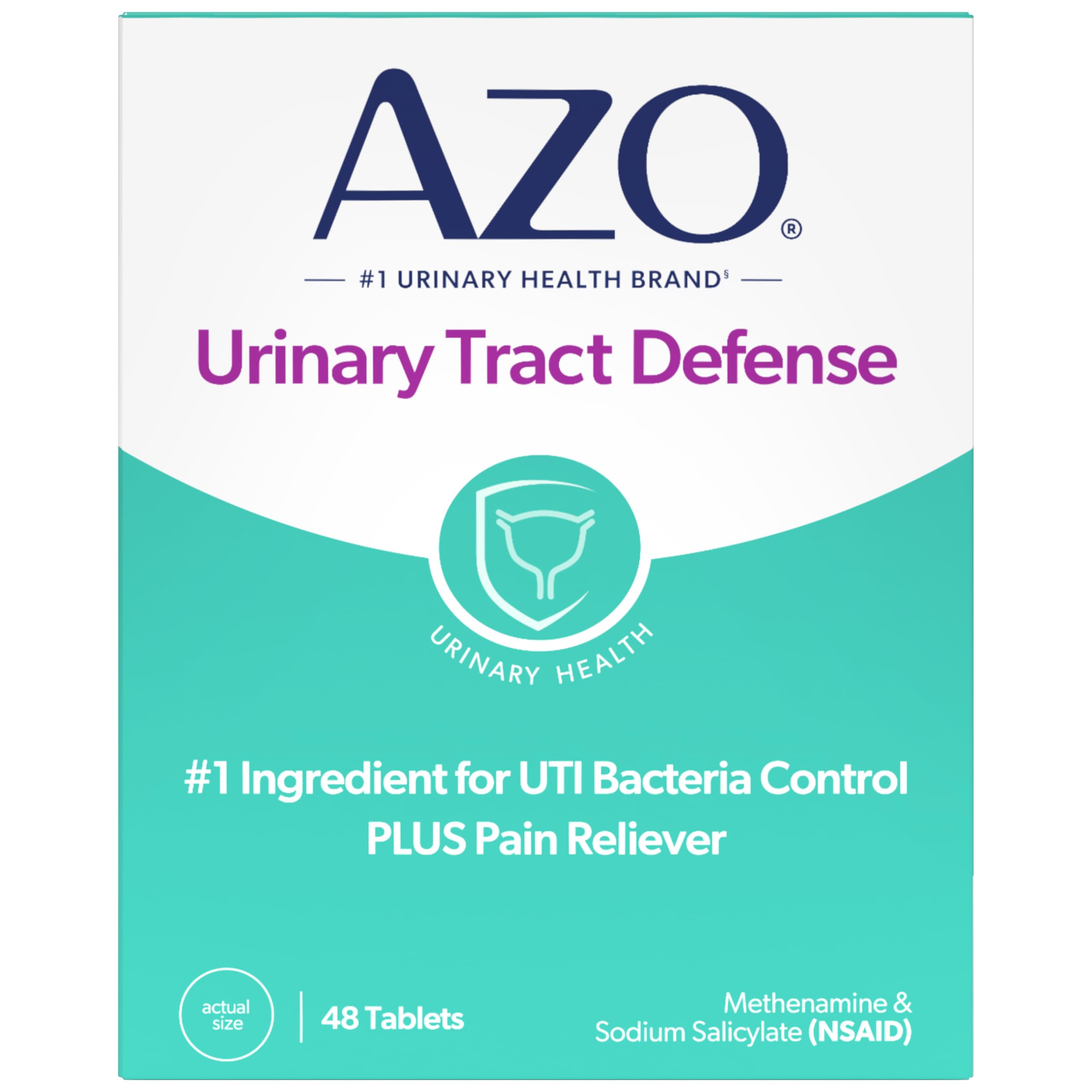 AZO Urinary Health Dual Action Formula front view packaging