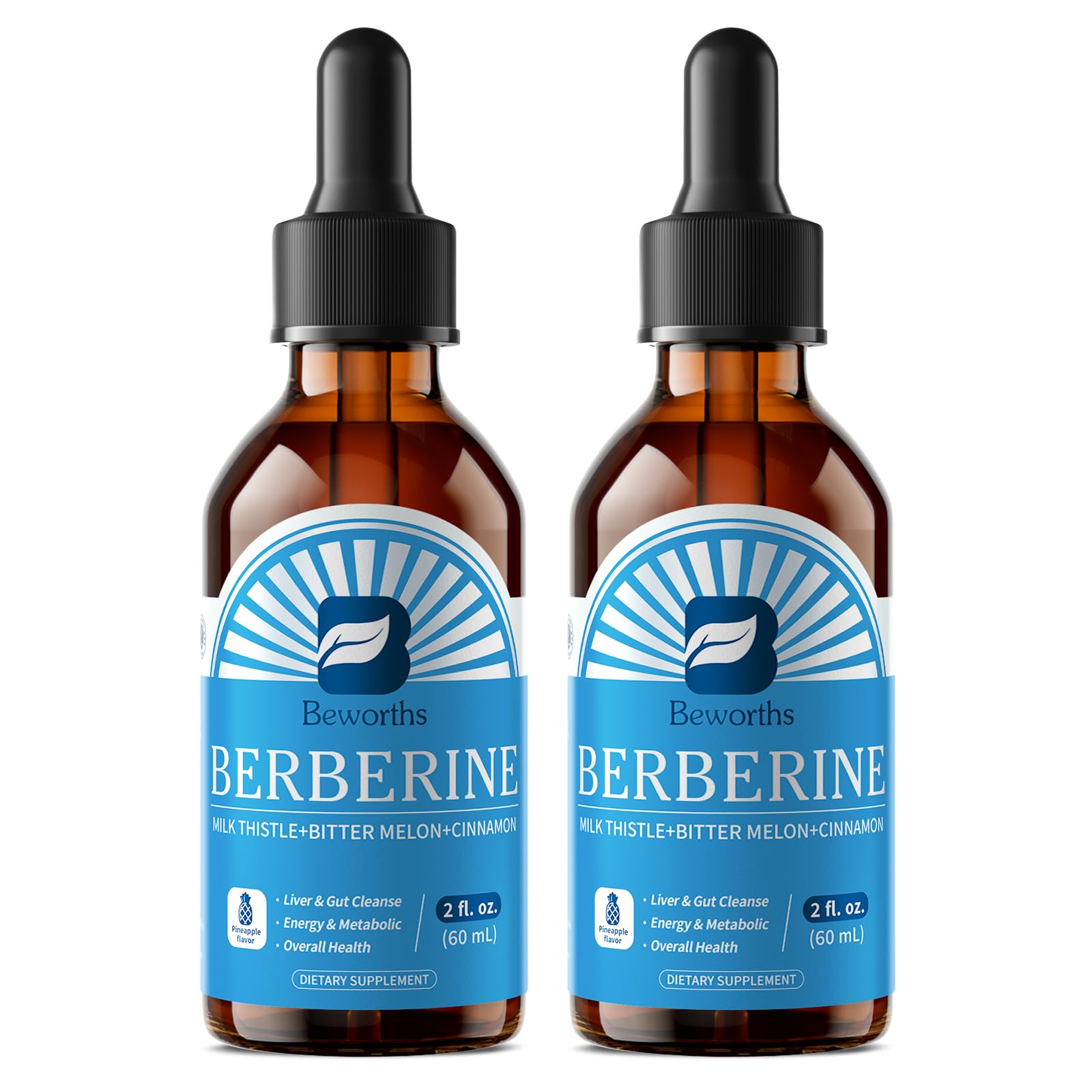 B BEWORTHS Berberine Liquid Drops bottle front view