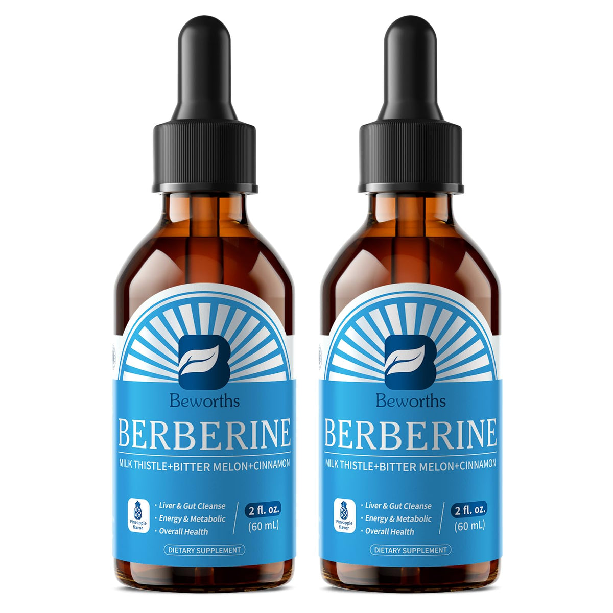 B BEWORTHS Berberine Liquid Drops bottle front view