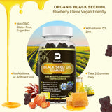 B BEWORTHS Black Seed Oil Gummies on a kitchen counter