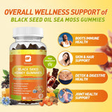 B BEWORTHS Black Seed Oil Sea Moss Gummies packaging