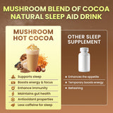 B BEWORTHS Mushroom Hot Cocoa Powder 200g with a steaming cup