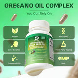 B BEWORTHS Oregano Oil Capsules displayed with other herbal supplements