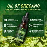 B BEWORTHS Oregano Oil Drops bottle side view